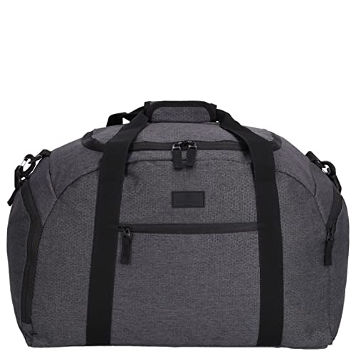KENORADA Reisetasche Rainbow Duffle | Reisetasche aus robustem Polyester | Zwei Seitentaschen und Frontfach | Tragegriffe und Abnehmbarer Schultergurt (Grey bee, M - 40l) von Kenorada