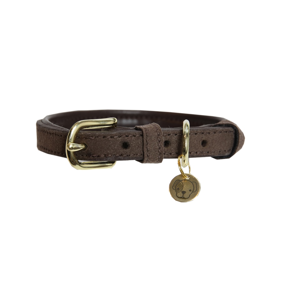 Kentucky Dogwear Leather Velvet Dog Collar Hundehalsband von Kentucky Dogwear