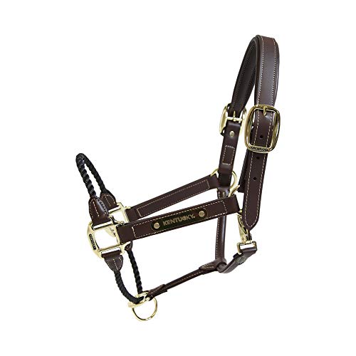 Kentucky Horsewear Leder Halfter Rope Größe: WB Farbe: braun von Kentucky