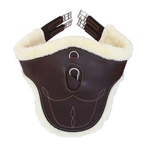 Kentucky Horsewear - Sattelgurt - Bauchlatz Sattelgurt Wolle/Fell braun 135 cm von Kentucky