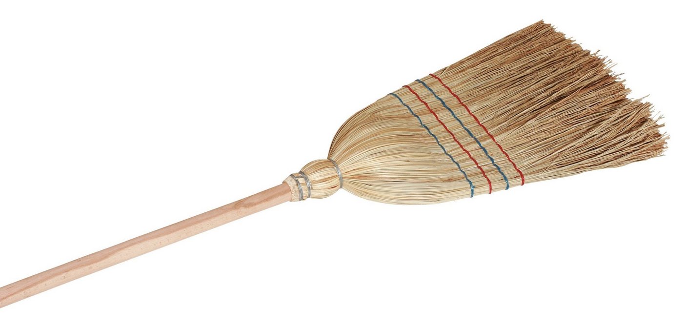 Kerbl Staubbesen Kerbl Reisstrohbesen mit lackiertem Holzstiel, verstärkt mit vier Kerbl Staubbesen Kerbl Reisstrohbesen mit lackiertem Holzstiel, verstärkt mit vier von Kerbl