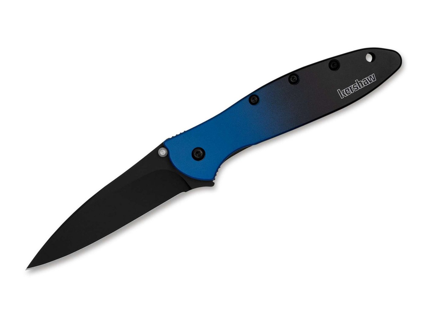 Kershaw Knives Taschenmesser Kershaw Leek Aluminum Blue Black Gradient Black Blade von Kershaw Knives