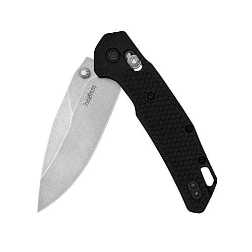 Kershaw Knives Heist Lever Lock 2037 Stonewashed D2 Black Pocket Knife von Kershaw