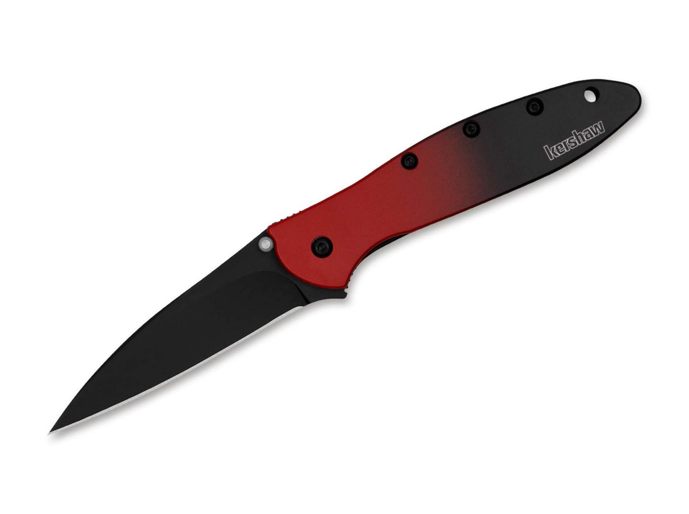 Kershaw Taschenmesser Taschenmesser Leek Aluminum Red Black Gradient Black Blade Kershaw Taschenmesser Taschenmesser Leek Aluminum Red Black Gradient Black Blade von Kershaw