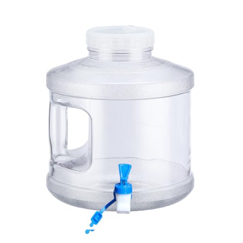 Kexpery 7,5 l Wasserspeicherträger, Multifunktions-Wasserspeicherbehälter, großes Fassungsvermögen, Trinkwassereimer mit Wasserhahn für Wanderungen, selbstfahrende Touren (weiß) von Kexpery