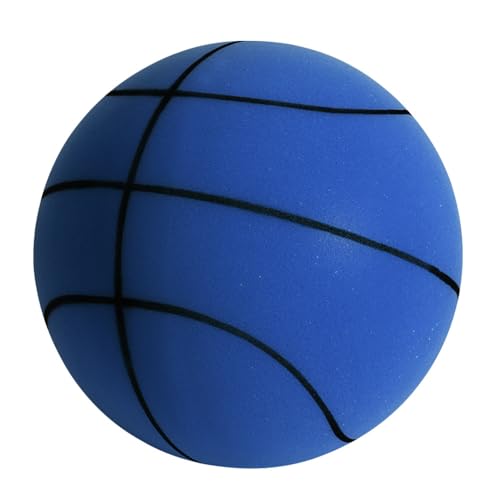Kexpery Rückprallender Basketball mit hoher Widerstandsfähigkeit, leise, volle Größe 3, 5, 7, Basketball, Stummball, aus Schaumstoff, hohe Dichte, stumm Ball, Rebounding von Kexpery