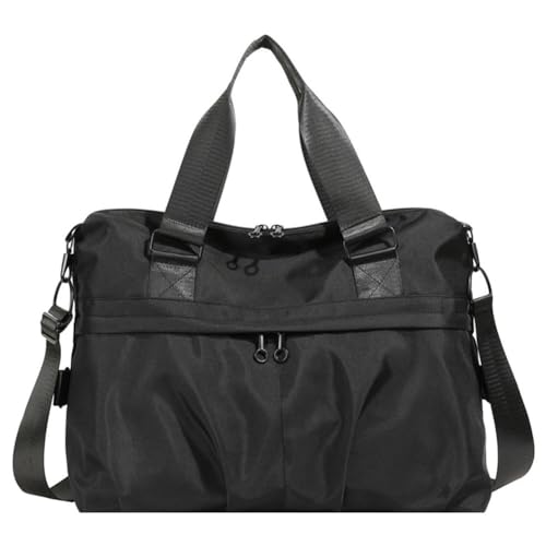 Kexpery Sporttasche, Sporttasche, Kapazität, Handtasche, verstellbarer Schultergurt, vielseitig für Reisen im Freien, Schwarz , Weekender Overnight Bag von Kexpery