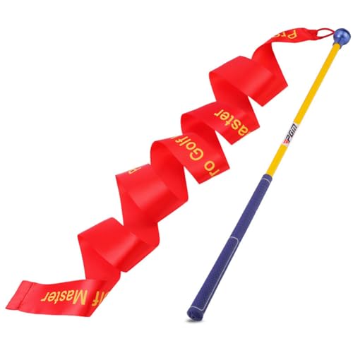 Kexpery zur Verbesserung des Schwunggeschwindigkeitstrainings Swing Trainer Practitioner Ribbon Swing Stick Training Sprachansagen Practice Warm-Up Stick Haltungskorrektur for Anfängertra von Kexpery