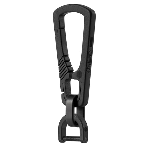 KeyUnity KM16BK Titan-EDC-Karabiner-Schlüsselanhänger mit D-Ring, Schnellverschluss-Karabiner-Schlüsselanhänger für Herren KeyUnity KM16BK Titan-EDC-Karabiner-Schlüsselanhänger mit D-Ring, Schnellverschluss-Karabiner-Schlüsselanhänger für Herren von KeyUnity
