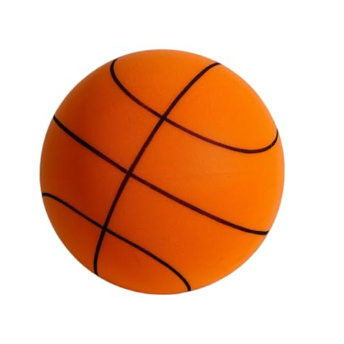 Keyubria Leiser Basketball, Schaumstoff-Basketball-Indoor-Trainingsball, Leiser Basketball-Indoor, Hochelastischer Übungsball, Für Indoor-Outdoor-Basketballspiele von Keyubria