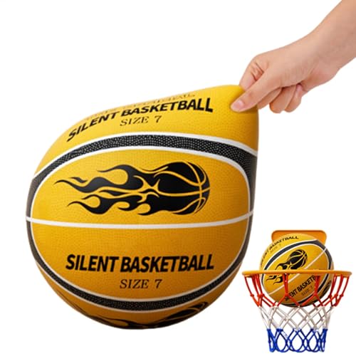 Keyubria Leiser Basketball, Silent Basketball Dribbling Indoor, Leiser Schaum Basketball, Hochelastischer Übungsball Kinder Basketballtraining, Geeignet Für Kinder, Studenten Und Erwachsene von Keyubria