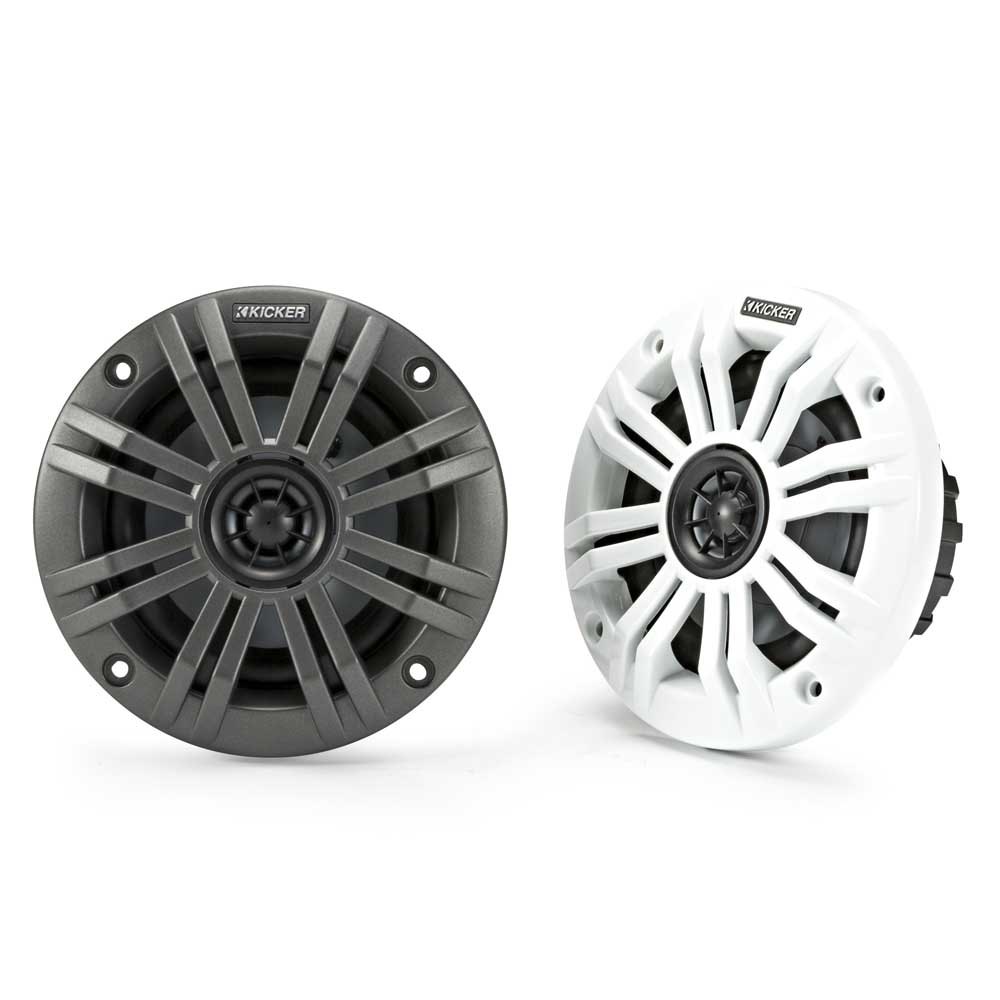 Kicker Km 4´´ Coaxial Speaker Weiß,Grau 150W von Kicker