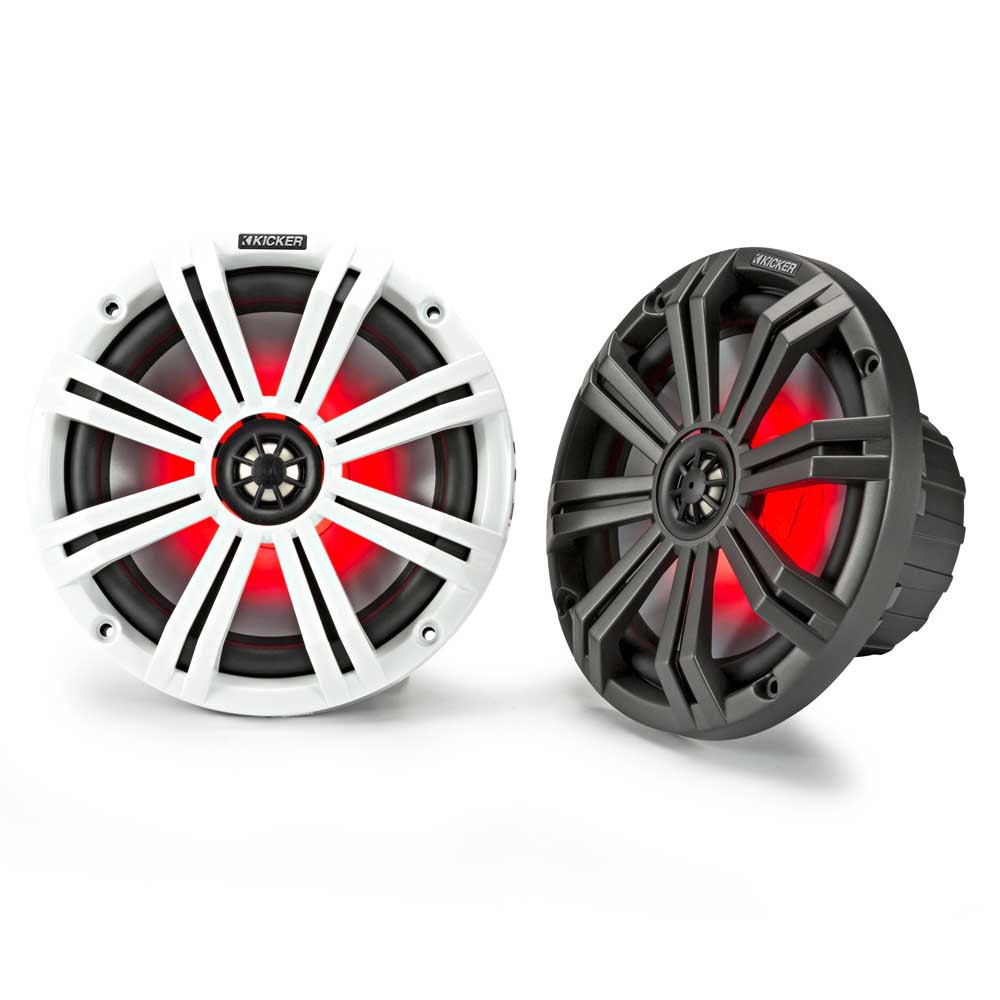 Kicker Km 6.5´´ Led Coaxial Speaker Weiß,Grau 195W von Kicker