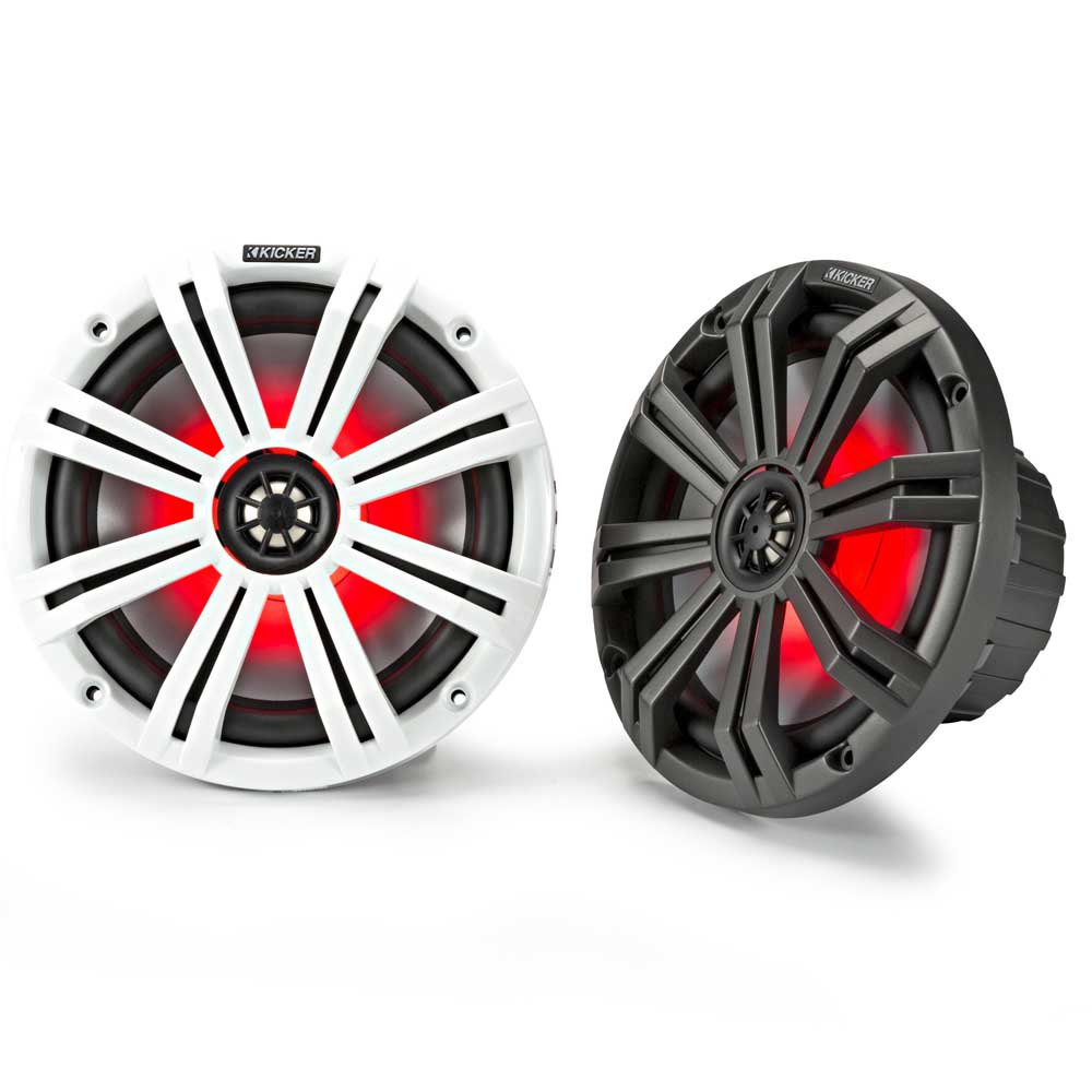 Kicker Km 8´´ Led Coaxial Speaker Weiß,Grau 300W von Kicker