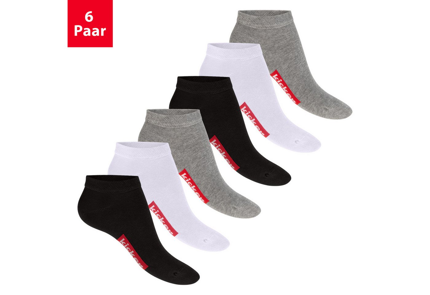 Kicker Kurzsocken Sneaker Socken für Damen und Herren aus Baumwolle von Kicker