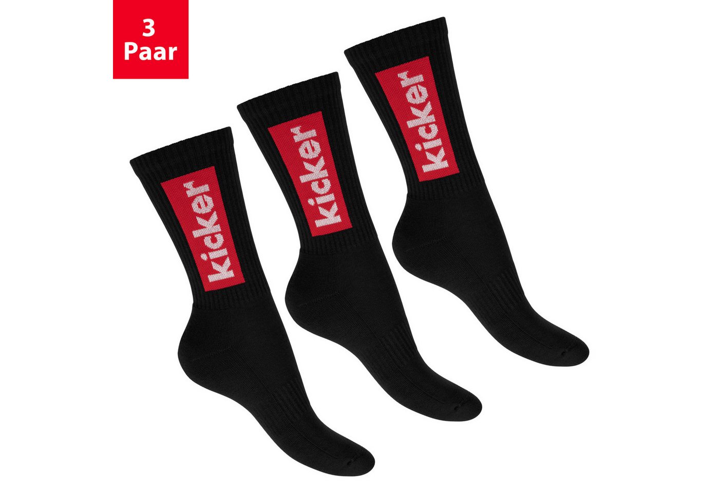 Kicker Tennissocken Crew Socks für Damen und Herren Kicker Tennissocken Crew Socks für Damen und Herren von Kicker