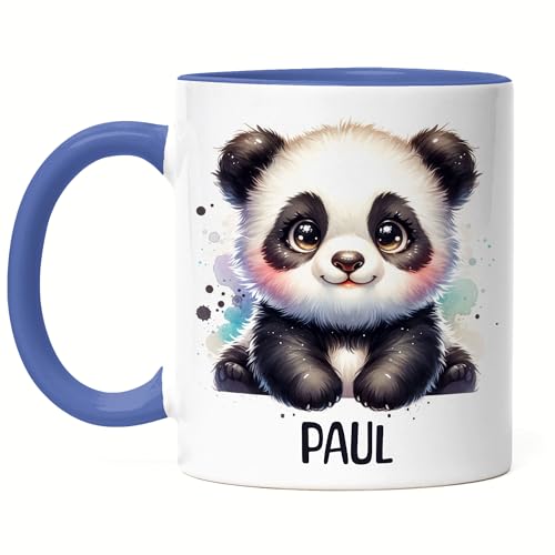 Kindertasse mit Namen Personalisiert, Personalisierte Tasse Kinder mit Pandabär, Namenstasse Pandatasse, Kinderbecher als Geschenk zur Taufe, Geburt Weihnachten - Tasse Blau Kindertasse mit Namen Personalisiert, Personalisierte Tasse Kinder mit Pandabär, Namenstasse Pandatasse, Kinderbecher als Geschenk zur Taufe, Geburt Weihnachten - Tasse Blau von Kiddle-Design