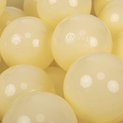 KiddyMoon 300 Bälle/7Cm Kinder Bälle Spielbälle Für Bällebad Baby Einfarbige Plastikbälle Made In EU, Pastellgelb KiddyMoon 300 Bälle/7Cm Kinder Bälle Spielbälle Für Bällebad Baby Einfarbige Plastikbälle Made In EU, Pastellgelb von KiddyMoon
