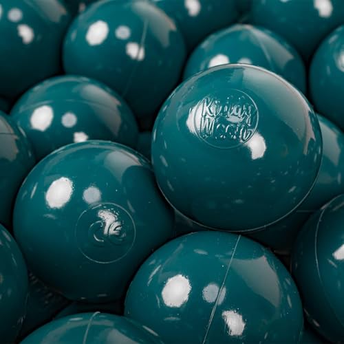 KiddyMoon 700 Bälle/7Cm Kinder Bälle Spielbälle Für Bällebad Baby Einfarbige Plastikbälle Made In EU, Dunkeltürkis KiddyMoon 700 Bälle/7Cm Kinder Bälle Spielbälle Für Bällebad Baby Einfarbige Plastikbälle Made In EU, Dunkeltürkis von KiddyMoon