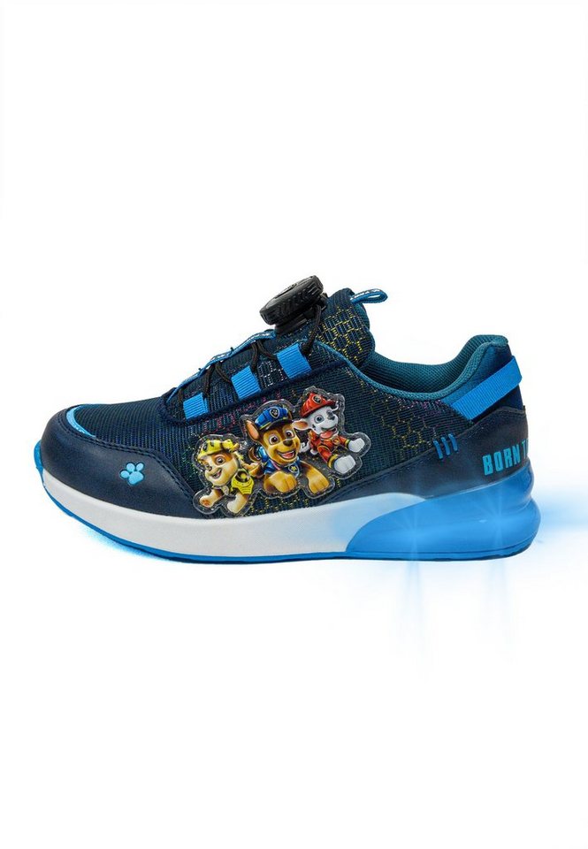 Kids2Go PawPatrol Sportsneaker mit Schnellverschlusssystem und Lichteffekten Sneaker (1-tlg) Vegan. Schnellspannverschluss. Zuglasche. Motiv Patch. Licht in Sohle von Kids2Go