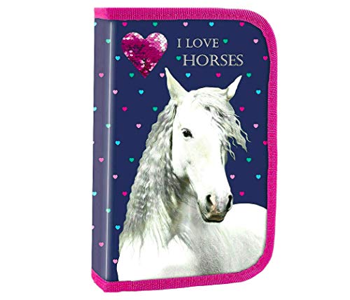 22 Teile Schüleretui Kinder Federmäppchen Federmappe gefüllt inklusive Sticker von kids4shop Federtasche I Love Horses Pferd Pferde Einhorn Pony 22 Teile Schüleretui Kinder Federmäppchen Federmappe gefüllt inklusive Sticker von kids4shop Federtasche I Love Horses Pferd Pferde Einhorn Pony von kids4shop