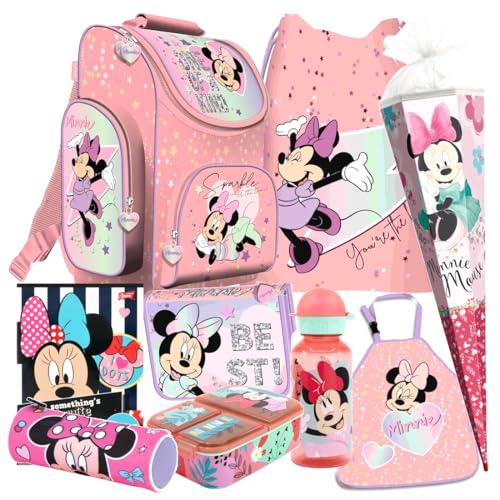 Minnie Maus Mouse 9 Teile Schulranzen Ranzen Federmappe Tasche Tornister Schultüte 85 cm Set mit Sticker-von-Kids4shop Minnie Maus Mouse 9 Teile Schulranzen Ranzen Federmappe Tasche Tornister Schultüte 85 cm Set mit Sticker-von-Kids4shop von Kids4shop