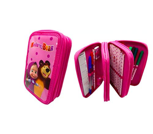 Masha Mascha und der Bär 3-FÄCHER FEDERTASCHE FEDERMAPPE DREISTÖCKIGE gefüllt Masha Mascha und der Bär 3-FÄCHER FEDERTASCHE FEDERMAPPE DREISTÖCKIGE gefüllt von Kids4shop