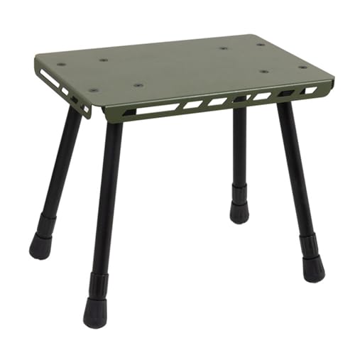 KieTeiiK Leichter 2-in-1-Klapphocker Für Den Außenbereich Tischstuhl Aus Aluminiumlegierungen Tragbarer Klappstuhl Für Picknicks Camping Klapphocker von KieTeiiK