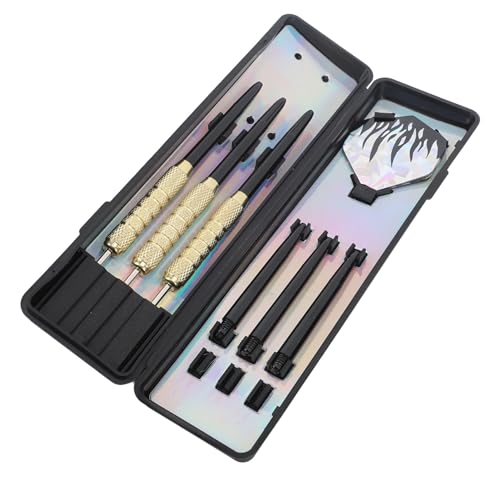 Kikumi Darts-Set mit Stahlspitze, Darts mit Metallspitze, Professionelles Schießen, Metall-Darts-Set mit Aufbewahrungskoffer von Kikumi