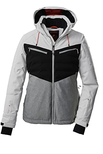 Killtec (KILAH) Damen Ksw 21 Wmn Jacket Skijacke Funktionsjacke mit abzippbarer Kapuze und Schneefang, Weiß, 40 EU von Killtec