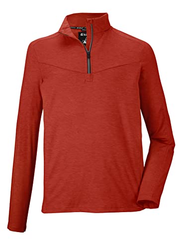 killtec (KILAH Herren Funktionsshirt mit Stehkragen und Reißverschluss KSW 37 MN LS SHRT, dunkelorange, 3XL, 38691-000 von Killtec