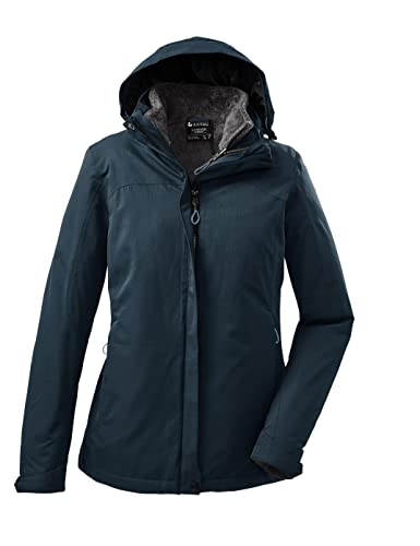 killtec Damen 3 in 1 Funktionsjacke/Outdoorjacke mit abzippbarer Kapuze und einzippbarer Fleecejacke KOW 168 WMN JCKT, petrol, 38, 37948-000 von Killtec