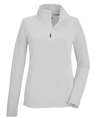 killtec Damen Fleeceshirt mit Stehkragen und Reißverschluss KSW 101 WMN FLC SHRT, Weiss, 40, 40880-000 von Killtec