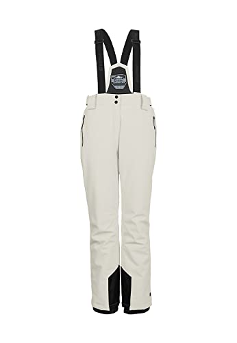 killtec Damen Funktionshose/Skihose mit abnehmbaren Trägern, Kantenschutz und Schneefang - KSW 249 WMN SKI PNTS, Weiss, 46, 37559-000 von Killtec