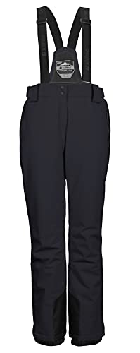 killtec Damen Funktionshose/Skihose mit abnehmbaren Trägern, Kantenschutz und Schneefang - KSW 249 WMN SKI PNTS, schwarz blau, 38, 37559-000 von Killtec