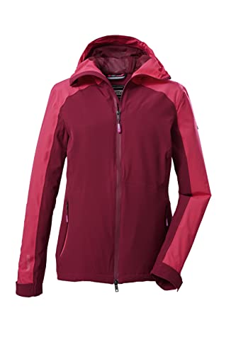 Killtec Damen Funktionsjacke/Outdoorjacke mit Kapuze und Unterarmventilation KOS 30 WMN JCKT; dunkelrose, 48, 39226-000 von Killtec