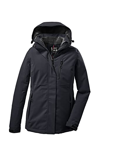 killtec Damen Funktionsjacke/Outdoorjacke mit abzippbarer Kapuze - KOW 170 WMN JCKT, dunkelnavy, 18, 38030-000 von Killtec