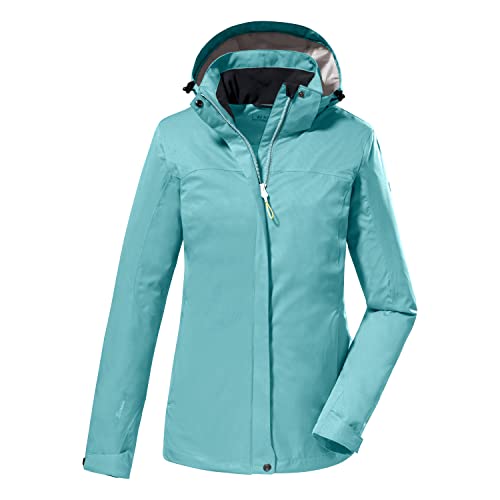 killtec Damen Funktionsjacke/Outdoorjacke mit abzippbarer Kapuze - Kurzgröße KOS 133 KG WMN JCKT, aqua, 24, 40826-000 von Killtec