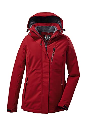 Killtec Damen Outdoorjacke Funktionsjacke mit abzippbarer Kapuze KOW 140 WMN Jckt wasserdicht, Winddicht, atmungsaktiv 00400-rot 38 Killtec Damen Outdoorjacke Funktionsjacke mit abzippbarer Kapuze KOW 140 WMN Jckt wasserdicht, Winddicht, atmungsaktiv 00400-rot 38 von Killtec