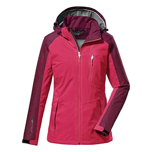 killtec Damen Funktionsjacke/Outdoorjacke mit abzippbarer Kapuze, packbar KOS 5 WMN JCKT, rose, 34, 38258-000 von Killtec