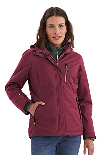 Killtec Damen Funktionsjacke Mit Abzippbarer Kapuze Nira, pflaume, 42, 32262-000 von Killtec