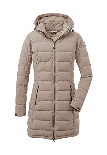 killtec Damen Funktionsparka/Steppparka mit abzippbarer Kapuze - GW 13 WMN QLTD PRK, hellbeige, 46, 37503-000 von Killtec