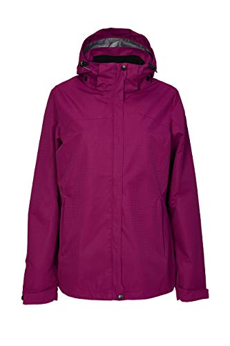 Killtec Damen Inkele KG Regenjacke Mit Abzippbarer Kapuze, Himbeere, 21 von Killtec