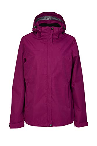 Killtec Damen Inkele KG Regenjacke Mit Abzippbarer Kapuze, Himbeere, 22 Killtec Damen Inkele KG Regenjacke Mit Abzippbarer Kapuze, Himbeere, 22 von Killtec