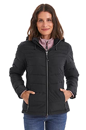 killtec Damen Jacke in Daunenoptik mit abzippbarer Kapuze Skane WMN Quilted JCKT A, schwarz, 42, 35615-000 von Killtec