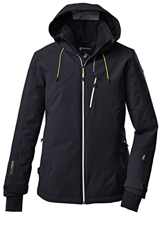 Killtec Damen Ksw 10 Wmn Jckt Skijacke Funktionsjacke mit abzippbarer Kapuze und Schneefang, schwarz blau, 40 EU von Killtec