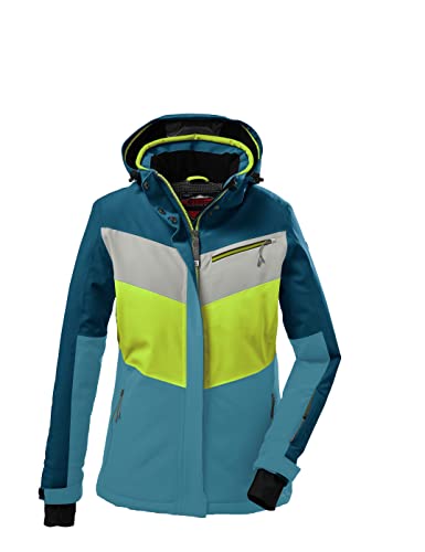 Killtec Damen Ksw 253 Wmn Funktionsjacke Skijacke mit abzippbarer Kapuze und Schneefang, Türkis, 44 EU Killtec Damen Ksw 253 Wmn Funktionsjacke Skijacke mit abzippbarer Kapuze und Schneefang, Türkis, 44 EU von Killtec
