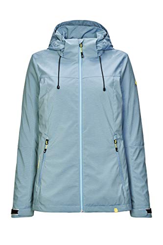 Killtec Damen Noana Softshell Jacke Mit Abzippbarer Kapuze, Mittelblau, 38 Killtec Damen Noana Softshell Jacke Mit Abzippbarer Kapuze, Mittelblau, 38 von Killtec