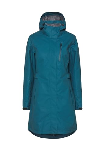 Killtec Damen Parka Funktionsparka mit abzippbarer Kapuze KOW 165 WMN PRK wasserdicht, winddicht, atmungsaktiv 00834-petrol 36 von Killtec