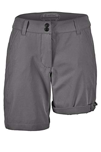 Killtec Damen Runja Funktionsshorts, Krempelbar, grau, 34 Killtec Damen Runja Funktionsshorts, Krempelbar, grau, 34 von Killtec